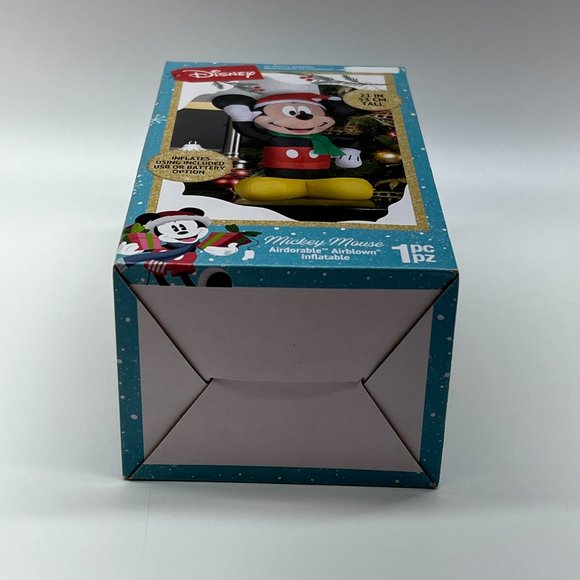 Gemmy Airblown Inflatable Disney Mickey Mouse Santa Table Top Mantel 21 Inch - Picture 6 of 7